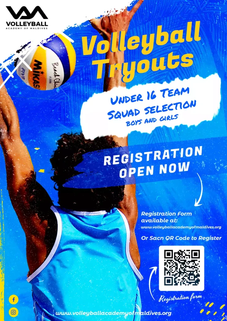 Volleyball Academy Of Maldives Registration open Now